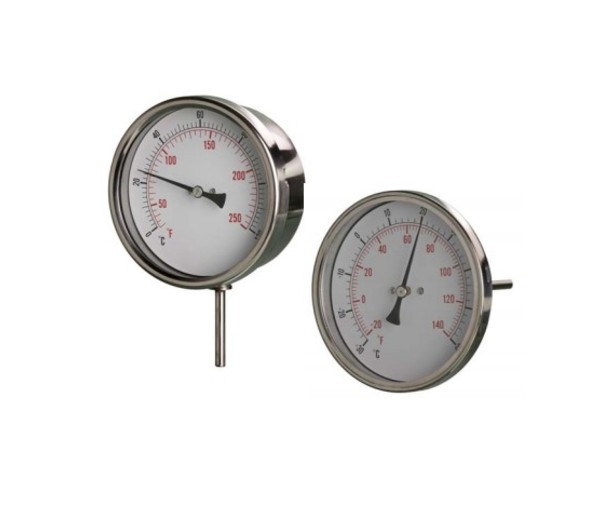 Bimetal Stainless Steel 100mm Dial Thermometer 6748