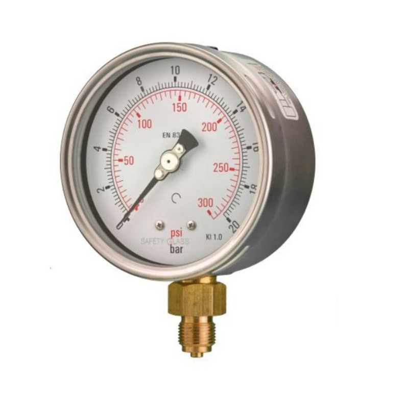 Low Cost 100mm Pressure Gauge (SS Case)